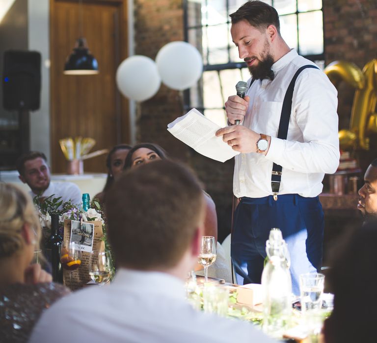 Groom in River Island Suit | Kirsty Mackenzie Photography | Insta Wedding Films