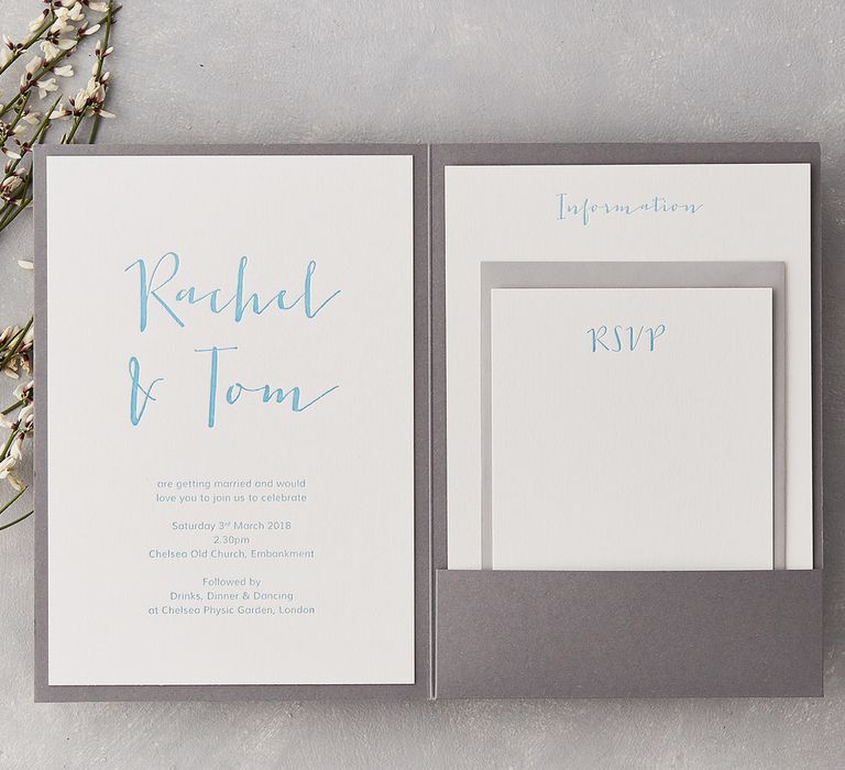 Wedding Stationery with Calligraphy by Wolf & Ink