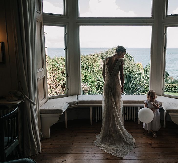 Bride & Flower Girl