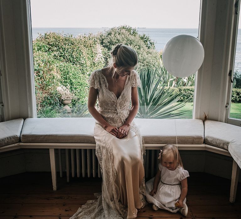 Bride & Flower Girl