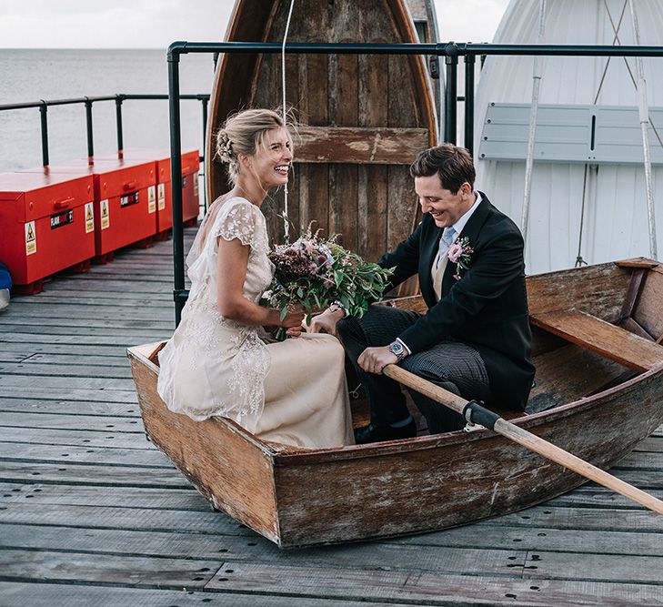 Bride & Groom Portraits by the sea