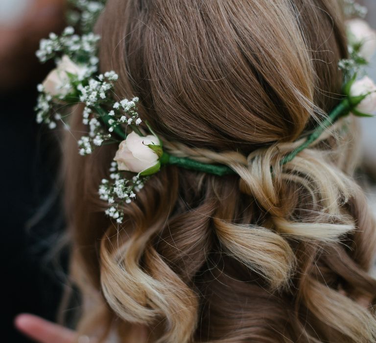 Bridesmaids Hair Inspiration With Flower Crown