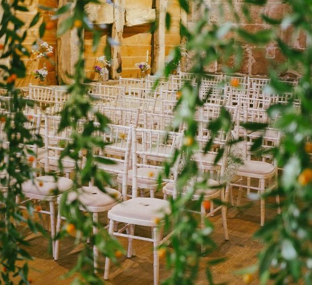 Barn Wedding Ceremony Seating