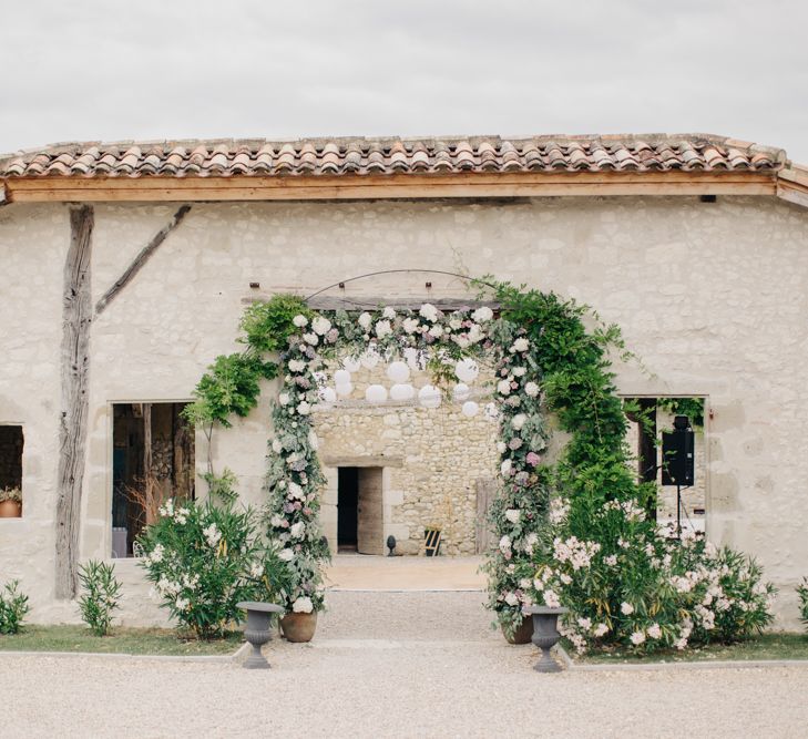 Floral Arch For Destination Wedding