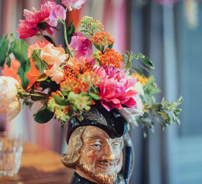 Bright Florals by Palais Flowers | Coastal Wedding at East Quay Venue in Whitstable | Deborah Grace Photography