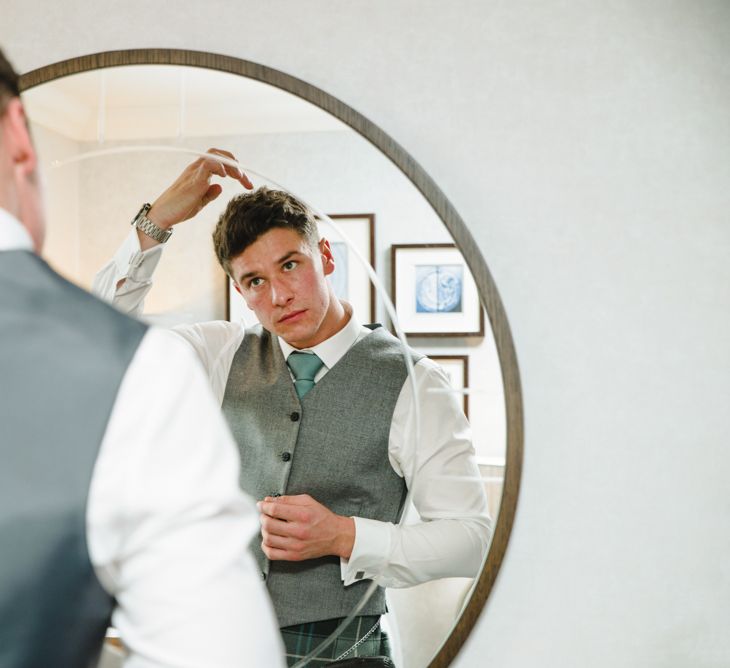 Groom Getting Ready | The Gibson's Photography | Second Shooter Martin Venherm | White Balloon Films