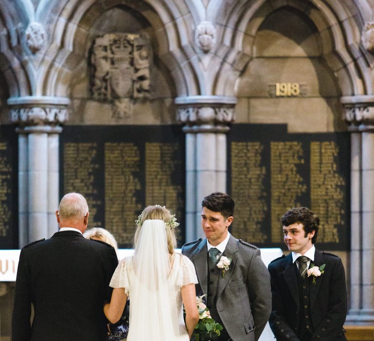 Wedding Ceremony | Bride in Eliza Jane Howell Wilma Wedding Dress | The Gibson's Photography | Second Shooter Martin Venherm | White Balloon Films