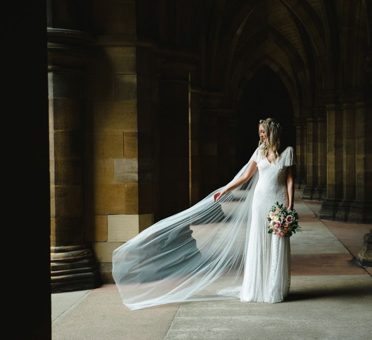 Bride in Eliza Jane Howell Wilma Wedding Dress | The Gibson's Photography | Second Shooter Martin Venherm | White Balloon Films