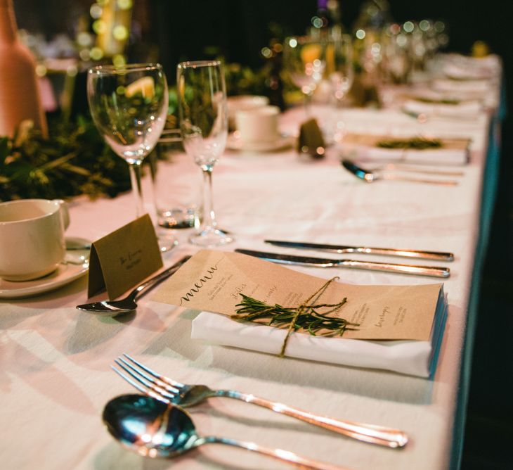 Rosemary Place Settings | | The Gibson's Photography | Second Shooter Martin Venherm | White Balloon Films