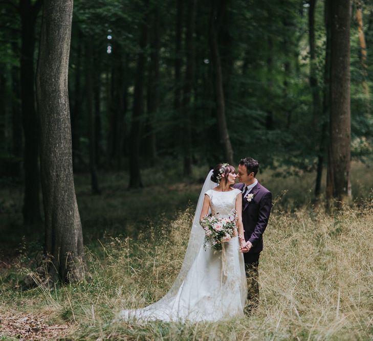 Bride in Pronovias Wedding Dress