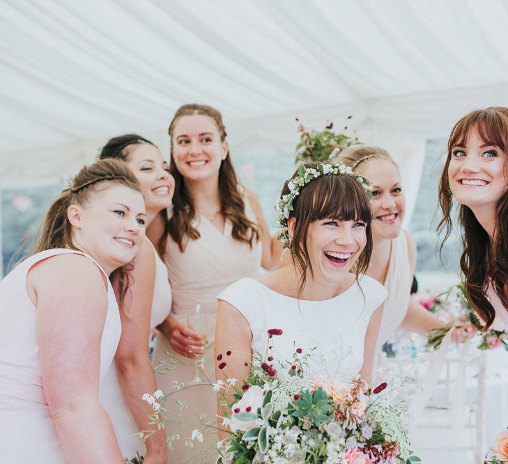 Beautiful Bridal Party Taking A Selfie