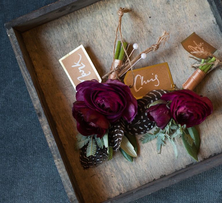 Autumn Wedding With Berry Tones & Amazing Florals At Kirknewton Stables Photography By Julie Tinton