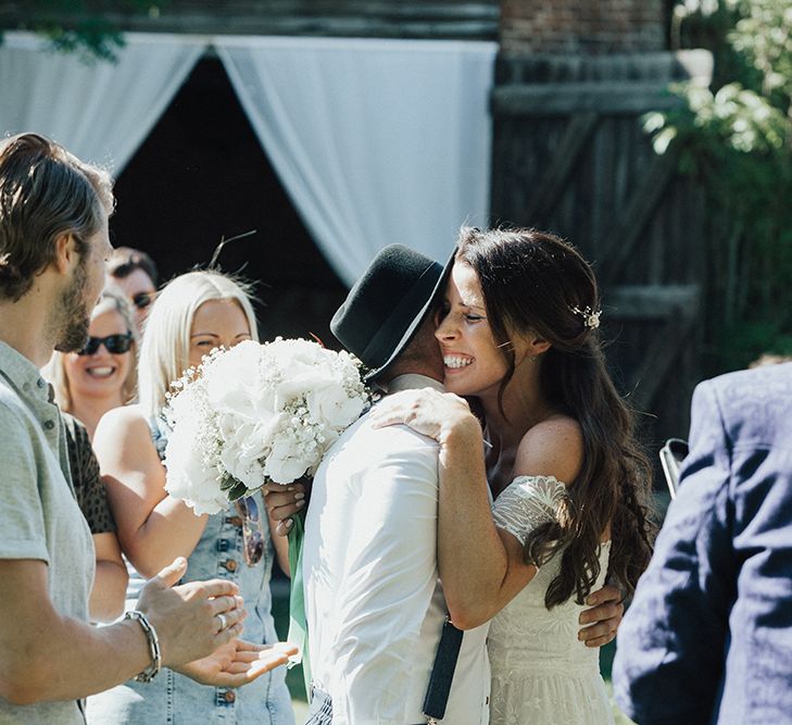 Carly Rowena Fitness & Lifestyle Vlogger Marries Trainer Husband Leon Wearing Grace Loves Lace For A Surprise Wedding At Fishley Hall With Food Trucks