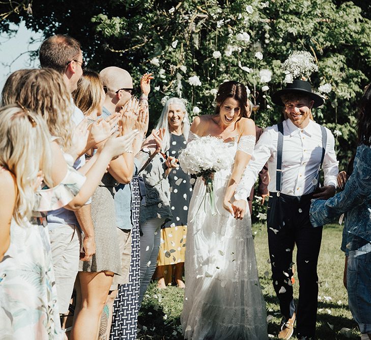 Carly Rowena Fitness & Lifestyle Vlogger Marries Trainer Husband Leon Wearing Grace Loves Lace For A Surprise Wedding At Fishley Hall With Food Trucks