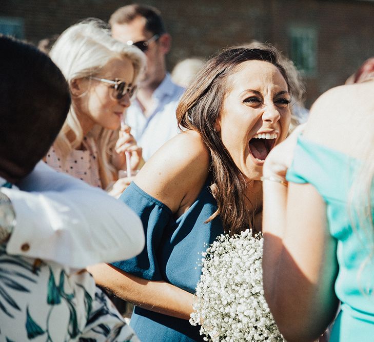 Carly Rowena Fitness & Lifestyle Vlogger Marries Trainer Husband Leon Wearing Grace Loves Lace For A Surprise Wedding At Fishley Hall With Food Trucks