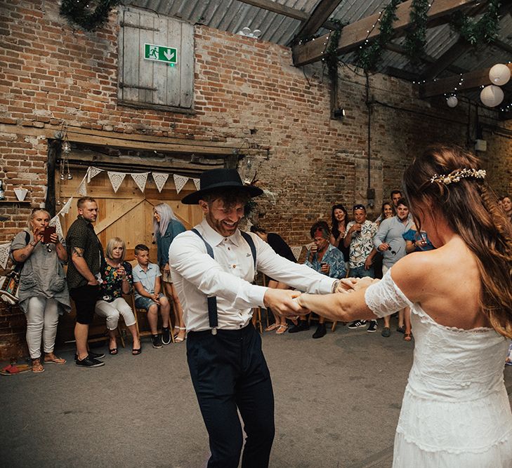 Carly Rowena Fitness & Lifestyle Vlogger Marries Trainer Husband Leon Wearing Grace Loves Lace For A Surprise Wedding At Fishley Hall With Food Trucks