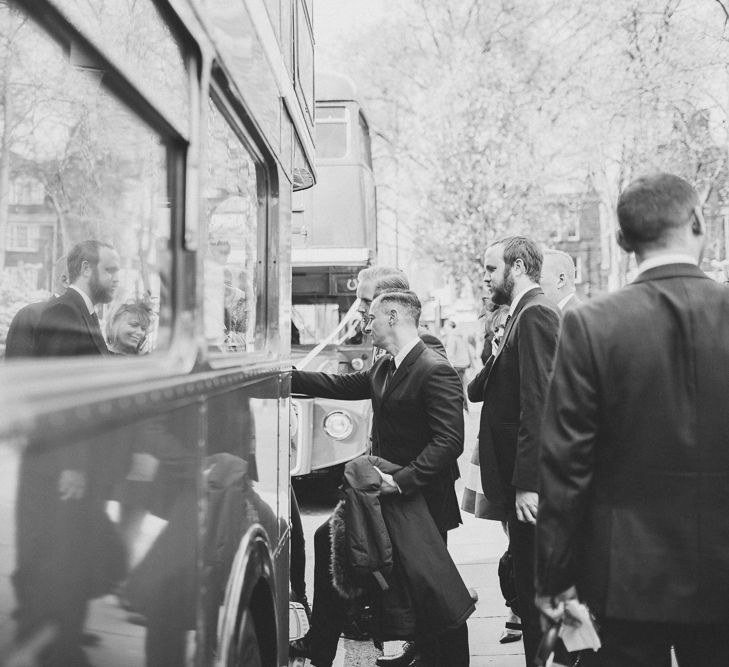 Red London Bus Wedding Transport