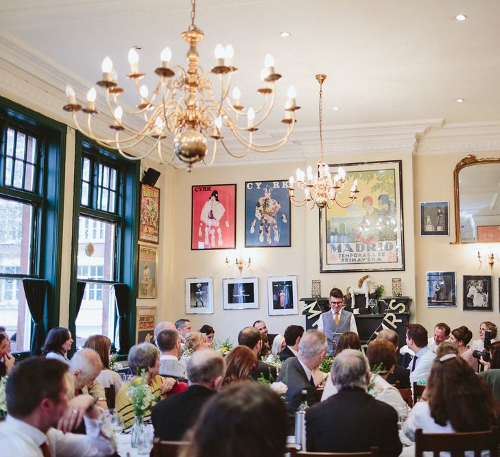 Vintage Inspired Decor For A Wedding At The Peasant Clerkenwell