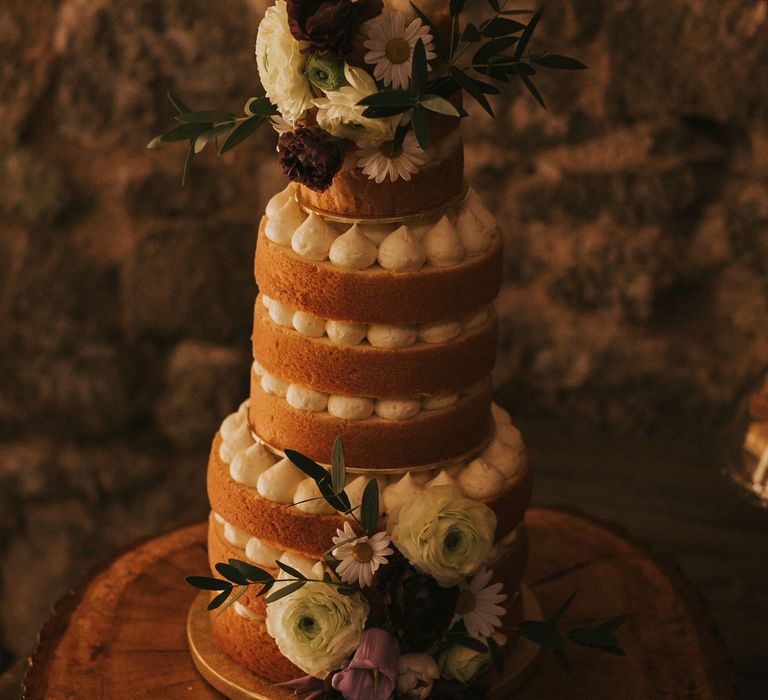 Naked Wedding Cake