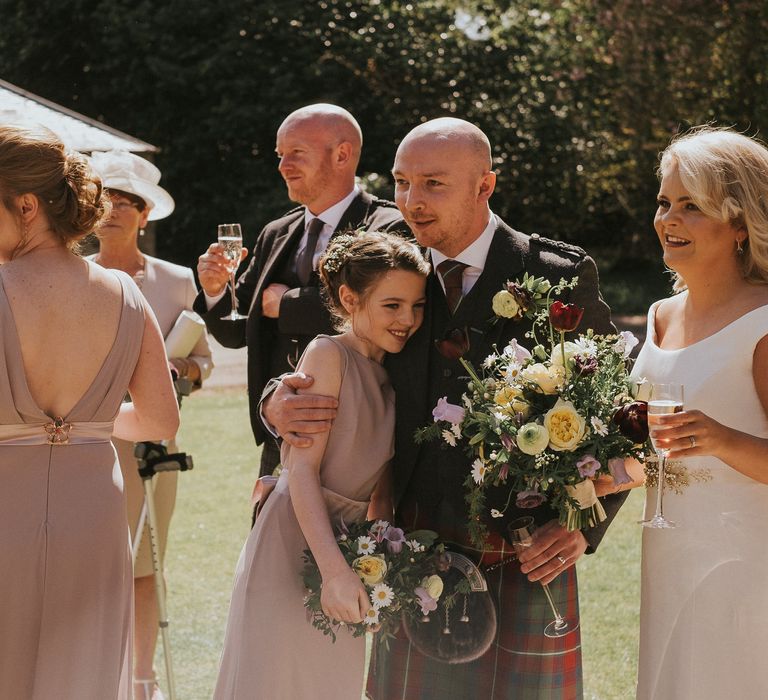 Bride In Suzanne Neville For A Rustic Wedding At The Byre Of Inchyra Scotland With Images From Maureen Du Preez