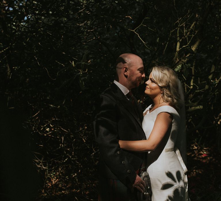 Bride In Suzanne Neville For A Rustic Wedding At The Byre Of Inchyra Scotland With Images From Maureen Du Preez