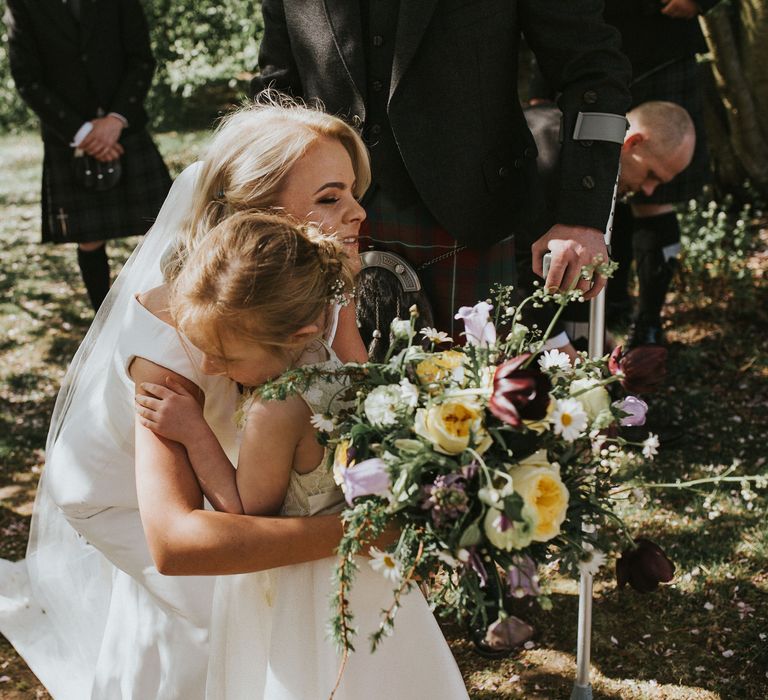 Bride In Suzanne Neville For A Rustic Wedding At The Byre Of Inchyra Scotland With Images From Maureen Du Preez