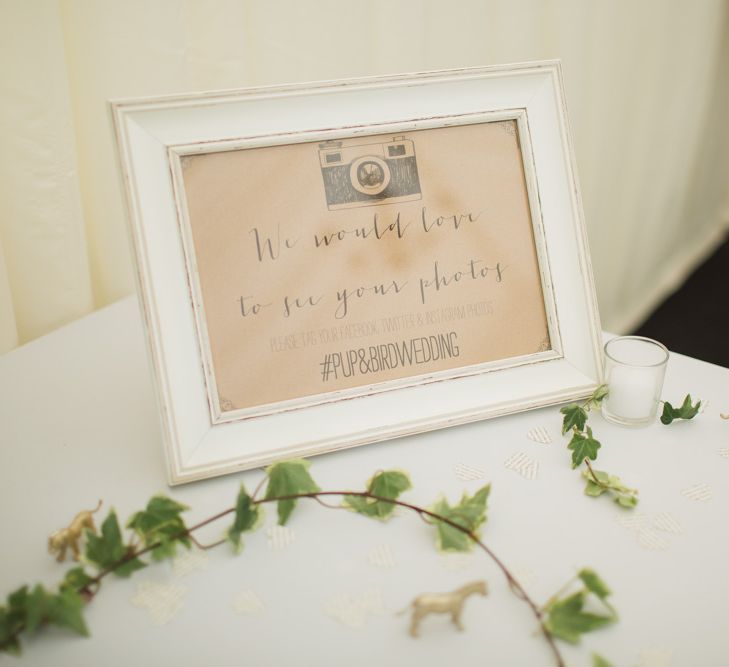 Instragram Hashtag Wedding Sign