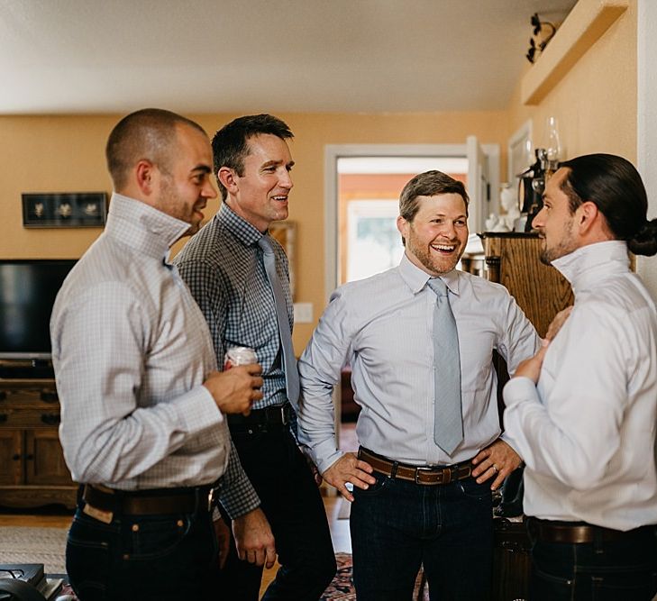 DIY At Home Farm Wedding with Rustic Decor & Wild Flowers | Lace Stella York Wedding Dress | Gloria Byler Photography