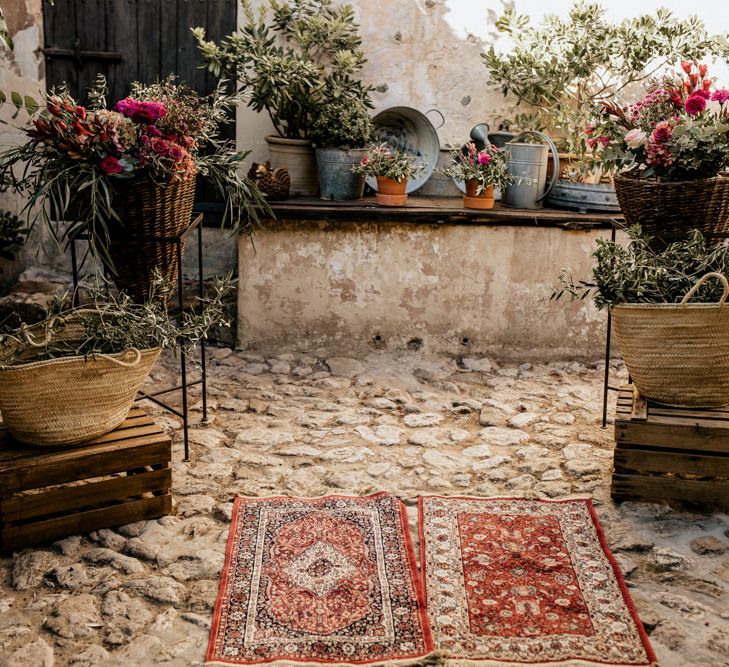 Bohemian Luxe Wedding In Mallorca At Finca Son Bosch With Bride In Made With Love Bridal Gown & Images By Chris & Ruth Photography