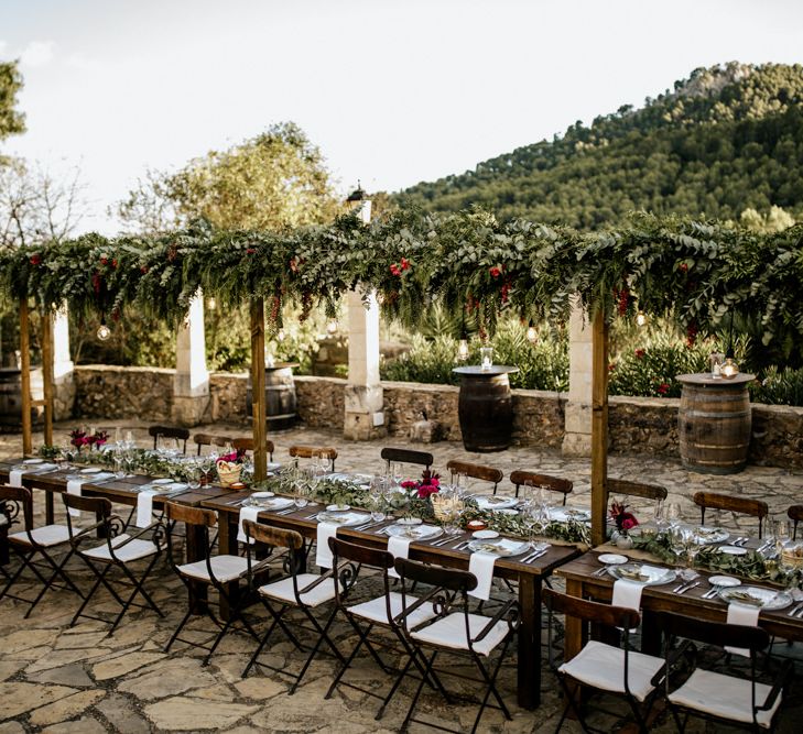 Bohemian Luxe Wedding In Mallorca At Finca Son Bosch With Bride In Made With Love Bridal Gown & Images By Chris & Ruth Photography