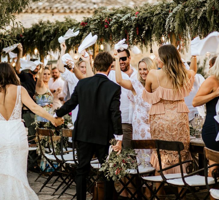 Bohemian Luxe Wedding In Mallorca At Finca Son Bosch With Bride In Made With Love Bridal Gown & Images By Chris & Ruth Photography