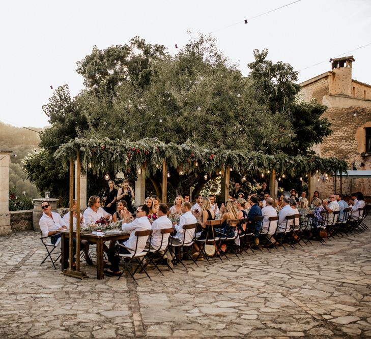 Bohemian Luxe Wedding In Mallorca At Finca Son Bosch With Bride In Made With Love Bridal Gown & Images By Chris & Ruth Photography