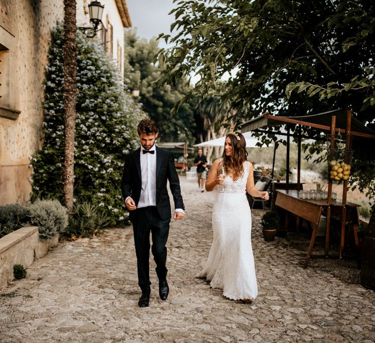 Bohemian Luxe Wedding In Mallorca At Finca Son Bosch With Bride In Made With Love Bridal Gown & Images By Chris & Ruth Photography