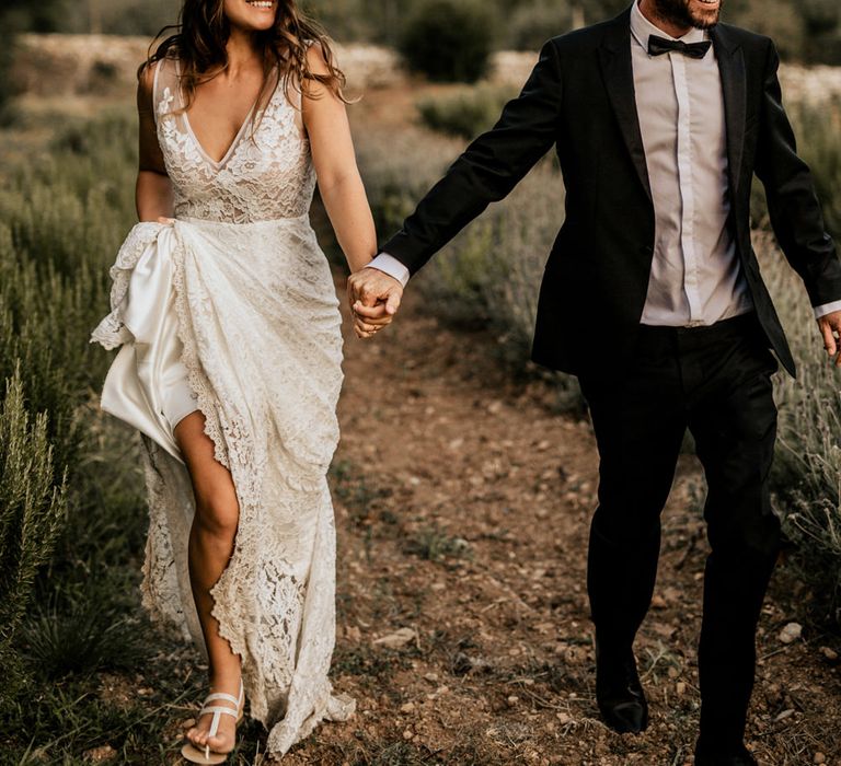 Bohemian Luxe Wedding In Mallorca At Finca Son Bosch With Bride In Made With Love Bridal Gown & Images By Chris & Ruth Photography