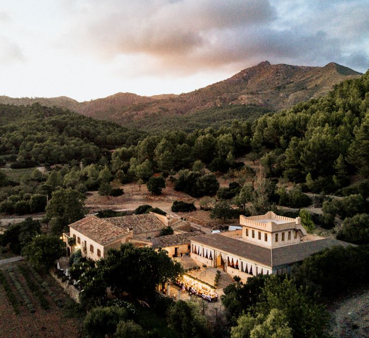 Bohemian Luxe Wedding In Mallorca At Finca Son Bosch With Bride In Made With Love Bridal Gown & Images By Chris & Ruth Photography