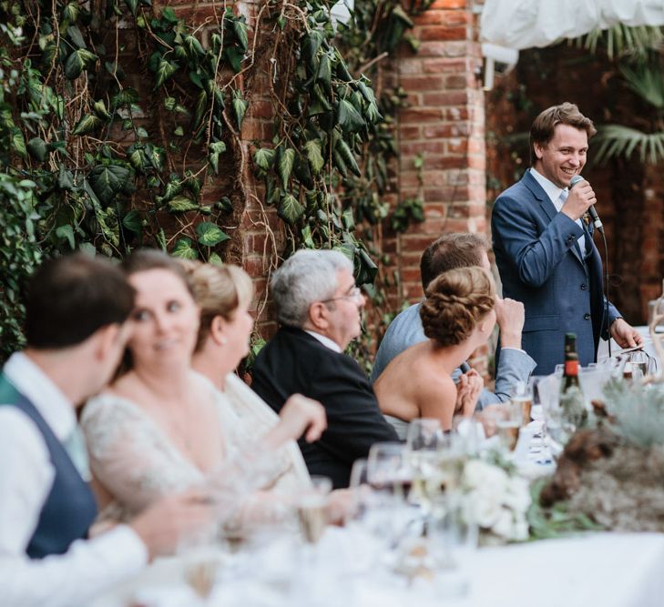 Wedding Reception Speeches | Natural Wedding at Northbrook Park, Surrey | Green Antlers Photography | Gione Da Silva Film