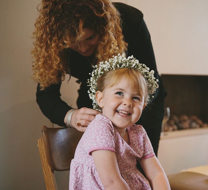 Flower Girl With Gypsophila Crown