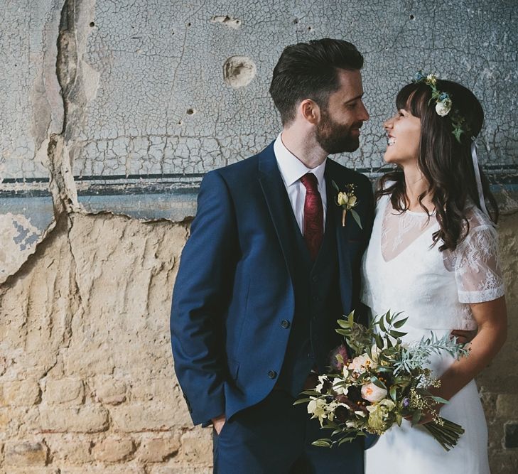 Bride In Charlie Brear Wedding Dress