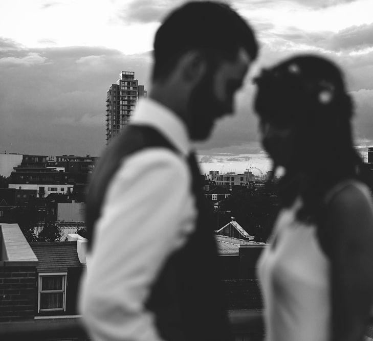 Rooftop Portraits of Bride & Groom