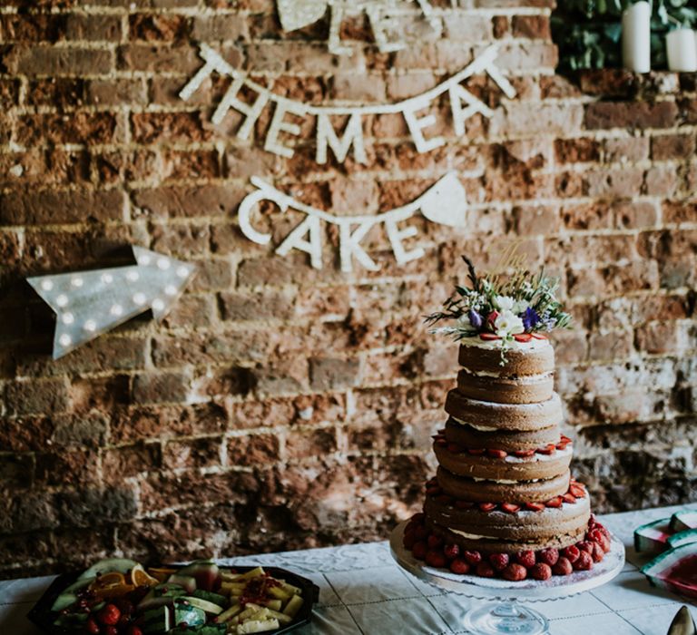 Let Them Eat Cake Dessert Table | Fishley Hall Rustic Barn Wedding | Darina Stoda Photography