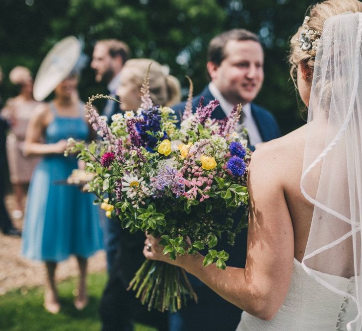 Preston Court Wedding With Bride In Sassi Holford & Groom In Checked Suit By Jack Bunneys With Images From Claire Penn Photography