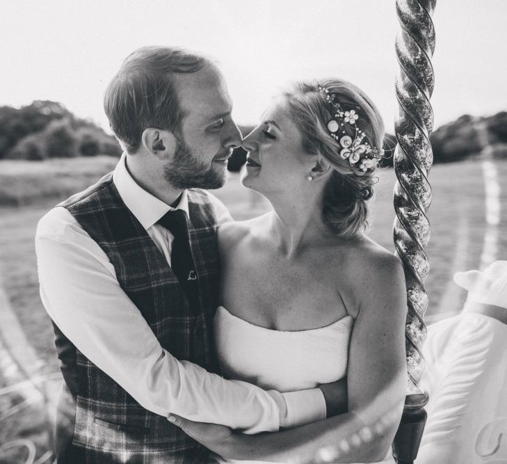 Preston Court Wedding With Bride In Sassi Holford & Groom In Checked Suit By Jack Bunneys With Images From Claire Penn Photography