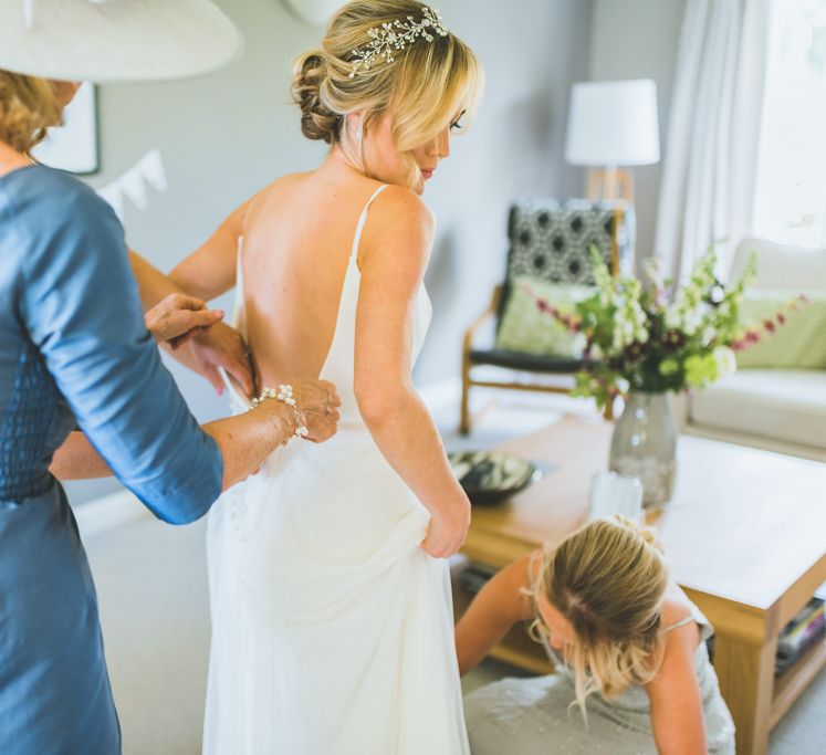 A Pretty Pastel Wedding At Holm House St Donats With Bride In Jesus Peiro And Images From Lewis Fackrell Photography