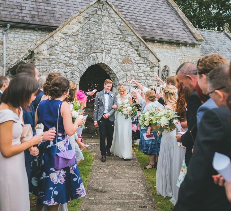 A Pretty Pastel Wedding At Holm House St Donats With Bride In Jesus Peiro And Images From Lewis Fackrell Photography