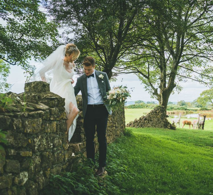 A Pretty Pastel Wedding At Holm House St Donats With Bride In Jesus Peiro And Images From Lewis Fackrell Photography