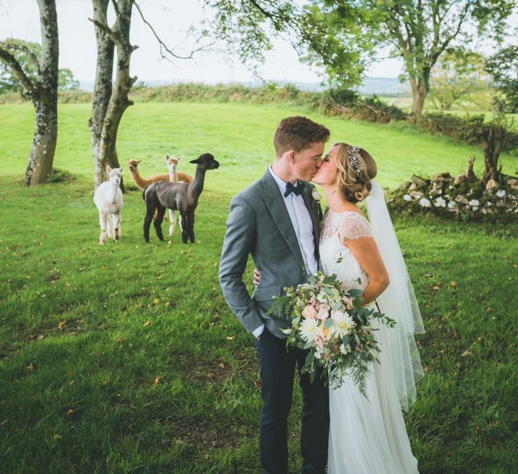 A Pretty Pastel Wedding At Holm House St Donats With Bride In Jesus Peiro And Images From Lewis Fackrell Photography