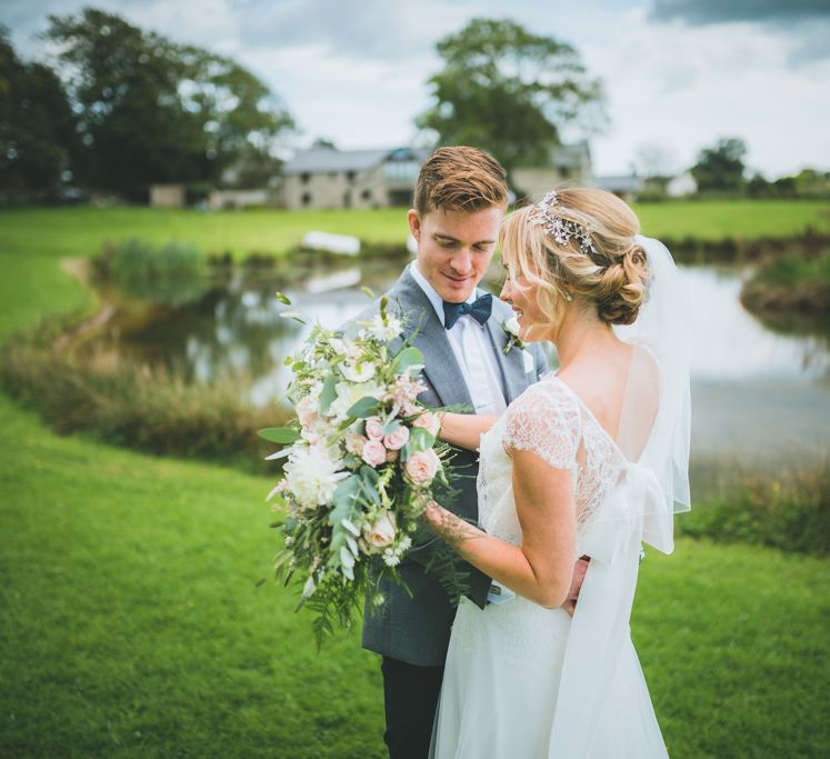 A Pretty Pastel Wedding At Holm House St Donats With Bride In Jesus Peiro And Images From Lewis Fackrell Photography