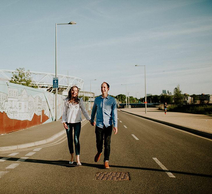 Stylish Engagement Shoot In Hackney Wick With Images By Irene Yap