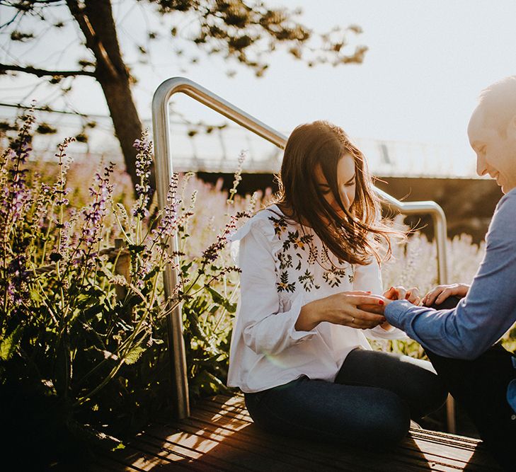 Stylish Engagement Shoot In Hackney Wick With Images By Irene Yap