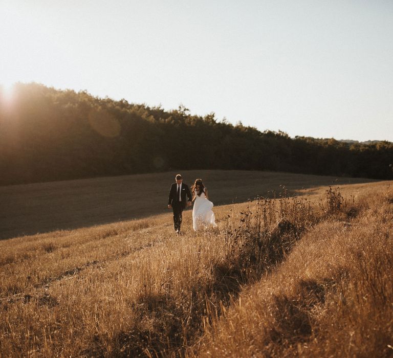 Elegant Destination Wedding In Tuscany At San Galgano Abbey With Bride In Bespoke Dress By Madame Paulette With Images From James Frost Photography